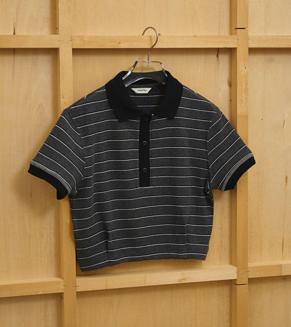 画像2: ボーダーポロトップス　Border Polo Tops