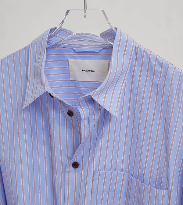 画像6: ストライプポケットシャツ　Stripe Pocket Shirts