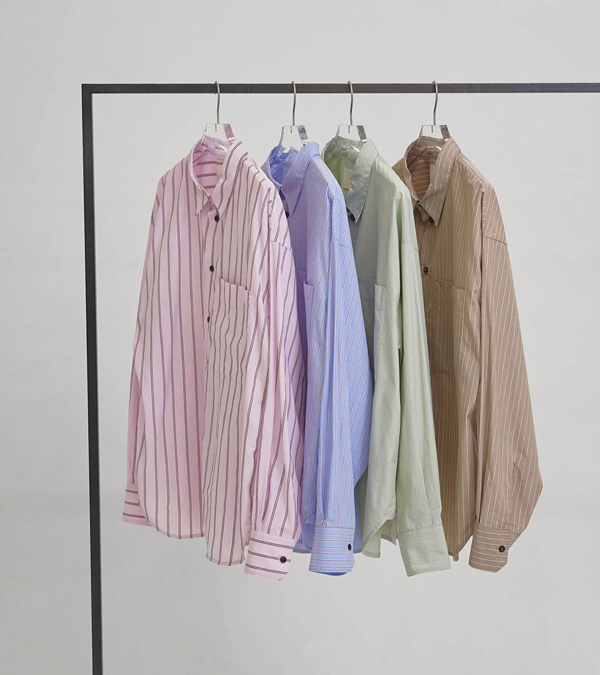 画像1: ストライプポケットシャツ　Stripe Pocket Shirts