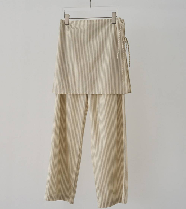 画像3: ストライプレイヤードパンツ　Stripe Layered Pants