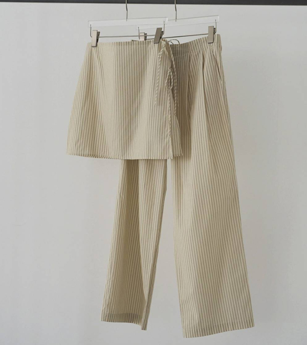 画像5: ストライプレイヤードパンツ　Stripe Layered Pants