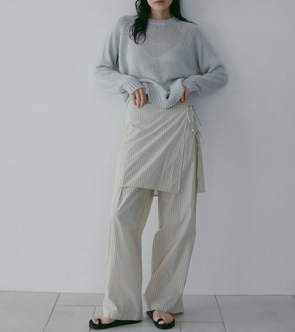 画像10: ストライプレイヤードパンツ　Stripe Layered Pants