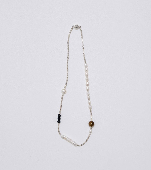 画像1: アシンメトリーパールチョーカー　Asymmetry Pearl Choker