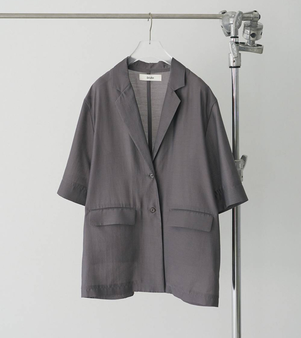 画像2: シアーハーフスリーブジャケット　Sheer Halfsleeve Jacket