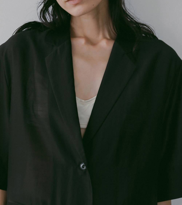 画像12: シアーハーフスリーブジャケット　Sheer Halfsleeve Jacket