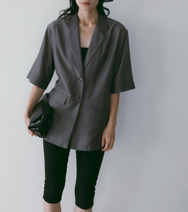 画像5: シアーハーフスリーブジャケット　Sheer Halfsleeve Jacket