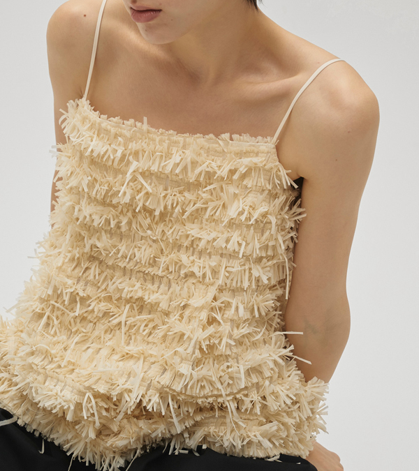 画像3: テープヤーンジャガードキャミソール　Tapeyarn Jacquard Camisole