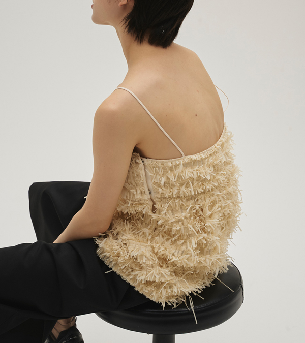 画像4: テープヤーンジャガードキャミソール　Tapeyarn Jacquard Camisole