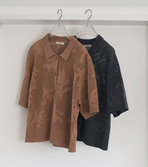 画像1: メッシュパターンニット　Mesh Pattern Knit