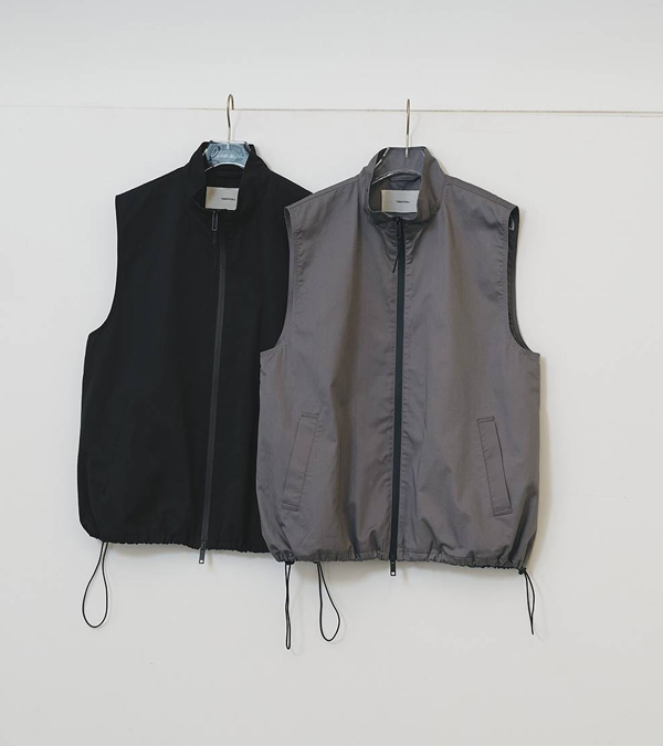 画像1: スタンドカラージップベスト　Standcollar Zip Vest