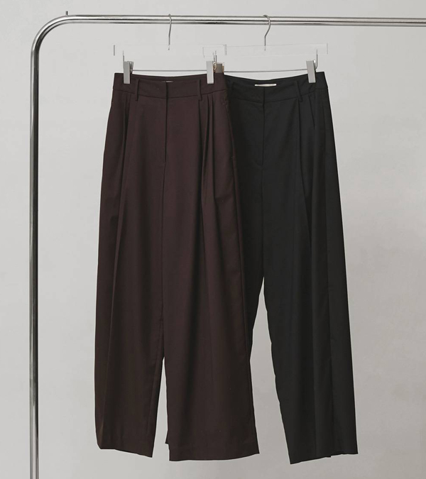 画像1: ライトウェイトタックトラウザーズ　Lightweight Tuck Trousers