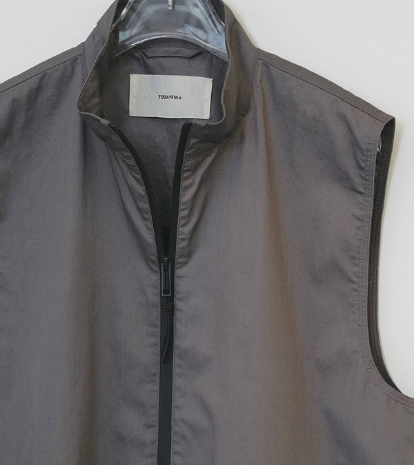 画像4: スタンドカラージップベスト　Standcollar Zip Vest