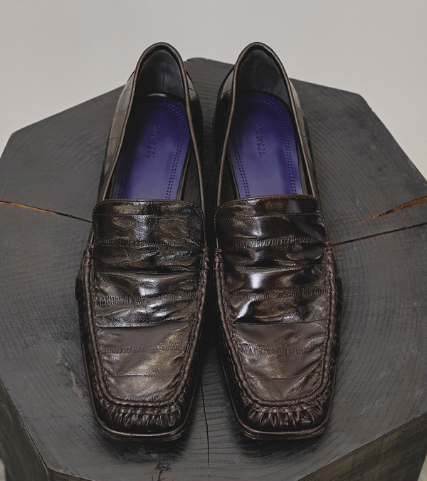 画像3: スクエアトゥギャザーローファー　Squaretoe Gather Loafers