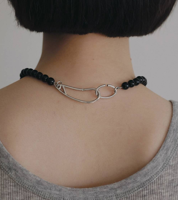画像8: ミニブラックボールネックレス　Mini Blackball Necklace