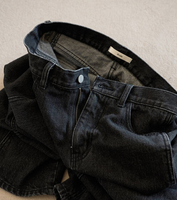 画像4: パネルブラックデニム　Panel Black Denim