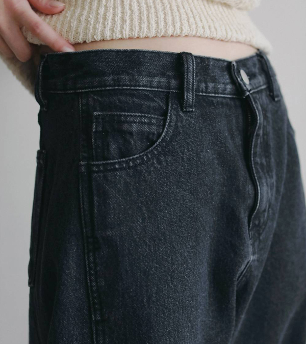 画像10: パネルブラックデニム　Panel Black Denim