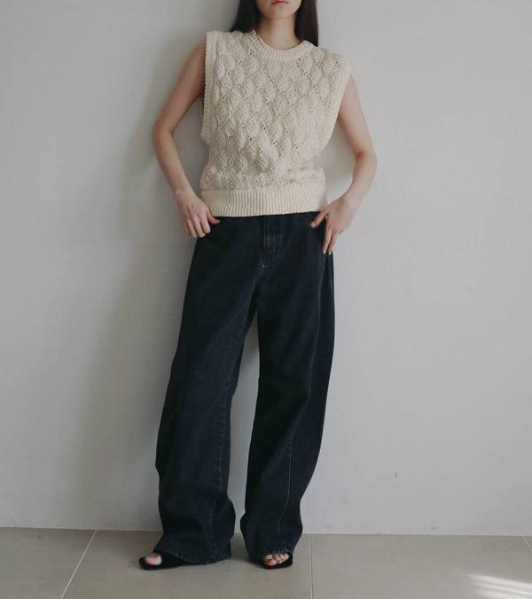 画像6: パネルブラックデニム　Panel Black Denim