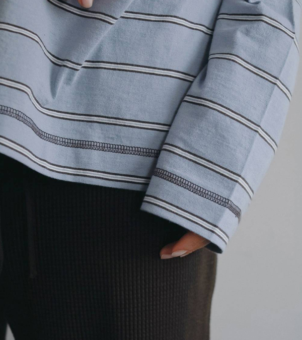 画像15: ボーダールーズロングTシャツ　Border Loose Long T-shirts