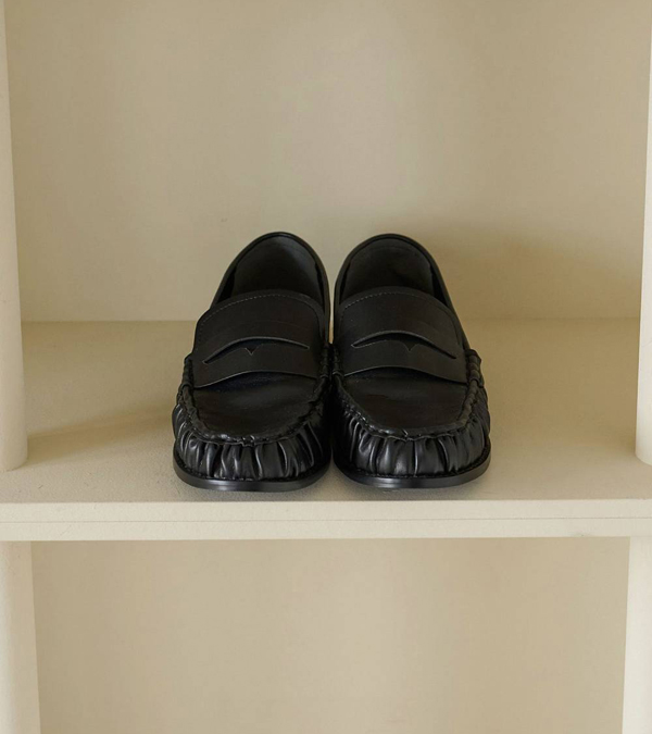 画像1: ギャザーローファー　Gather Loafers