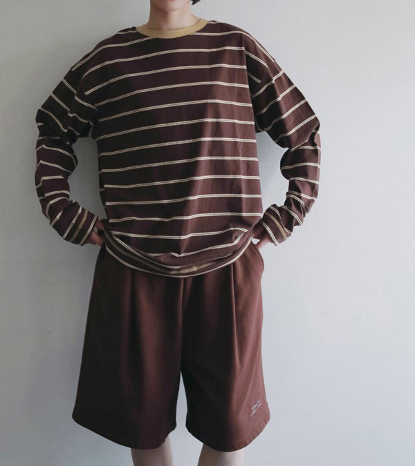 画像22: ボーダールーズロングTシャツ　Border Loose Long T-shirts