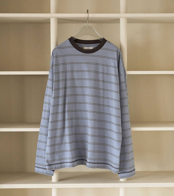 画像3: ボーダールーズロングTシャツ　Border Loose Long T-shirts