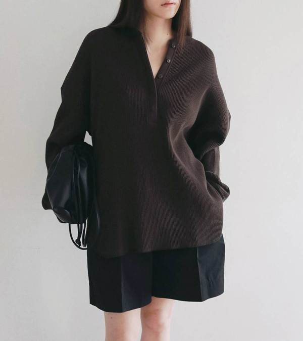 画像14: ワッフルルーズヘンリートップス　Waffle Loose Henleytops