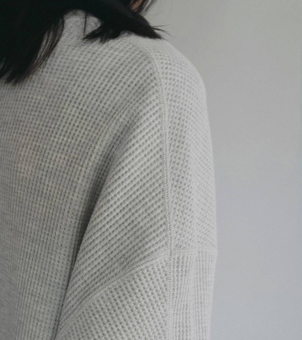 画像12: ワッフルルーズヘンリートップス　Waffle Loose Henleytops
