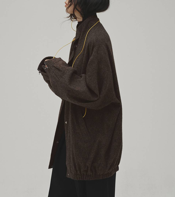 画像8: シルクネップツイードブルゾン　Silknep Tweed Blouson