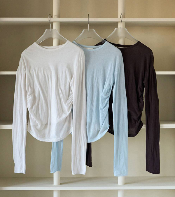 画像1: ギャザーコンパクトトップス　Gather Compact Tops