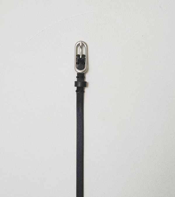 画像1: オーバルバックルナローベルト　Oval Backle Narrow Belt