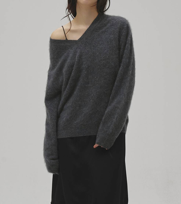 画像10: ウールカシミアVネックニット　Woolcashmere Vneck Knit