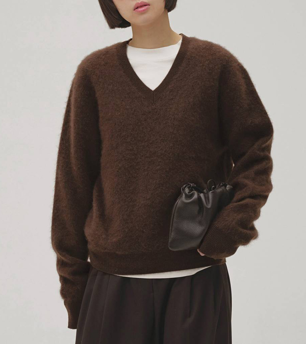 画像12: ウールカシミアVネックニット　Woolcashmere Vneck Knit
