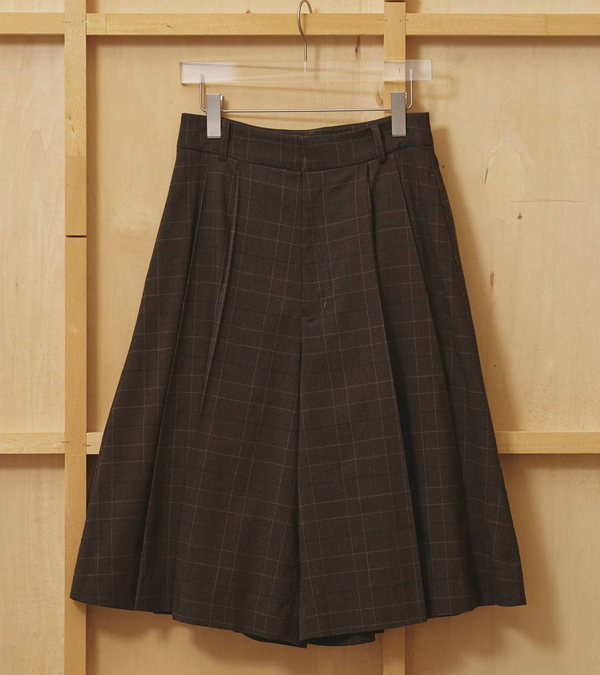 画像1: プリーツバミューダパンツ　Pleats Bermuda Pants