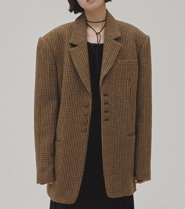 画像7: ウール100%チェックジャケット　Wool100% Check Jacket