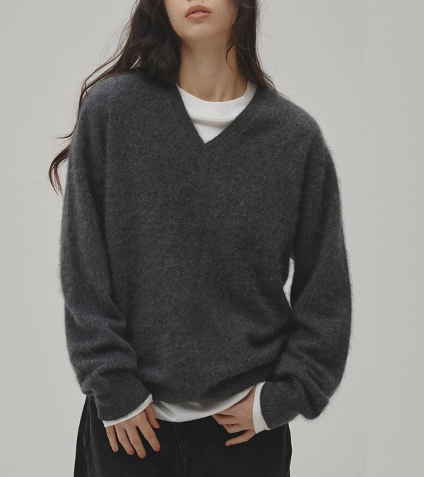 画像11: ウールカシミアVネックニット　Woolcashmere Vneck Knit