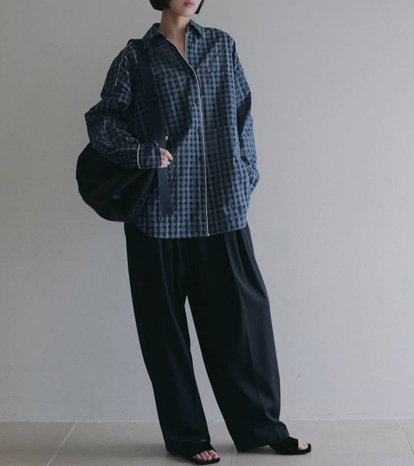 画像7: シアーチェックオーバーシャツ　Sheercheck Over Shirts