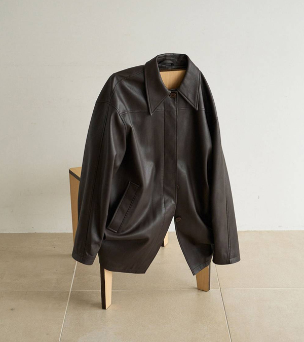 画像2: エコレザーオーバージャケット　Ecoleather Over Jacket