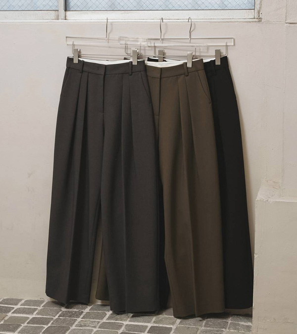 画像1: ボンディングワイドトラウザーズ　Bonding Wide Trousers