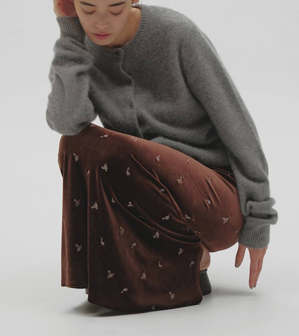 画像6: プティーフラワーベロアスカート　Petit Flower Velour Skirt