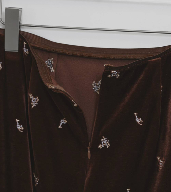 画像4: プティーフラワーベロアスカート　Petit Flower Velour Skirt