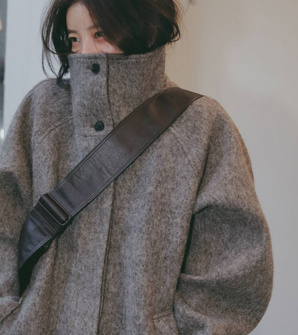 画像9: スタンドカラーラグランコート　Standcollar Raglan Coat
