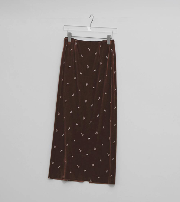画像2: プティーフラワーベロアスカート　Petit Flower Velour Skirt