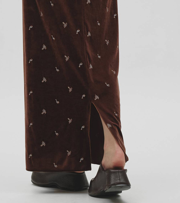 画像9: プティーフラワーベロアスカート　Petit Flower Velour Skirt