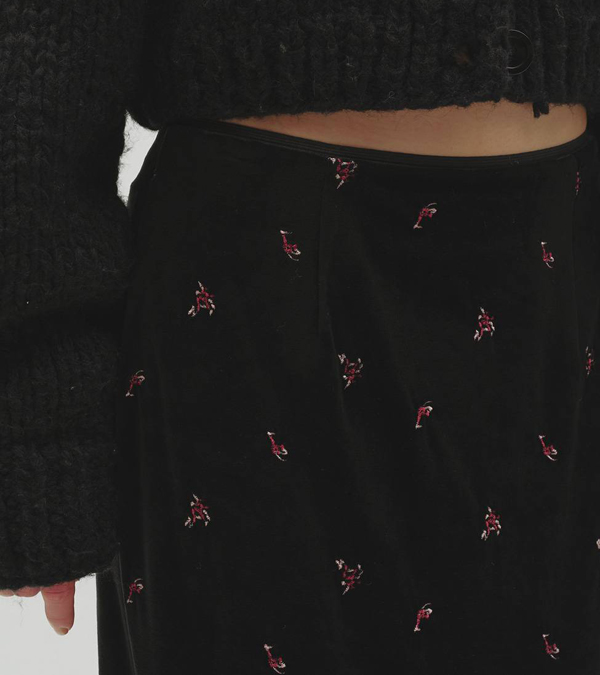 画像12: プティーフラワーベロアスカート　Petit Flower Velour Skirt
