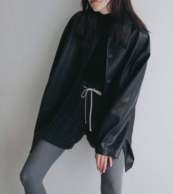 画像10: エコレザーオーバージャケット　Ecoleather Over Jacket