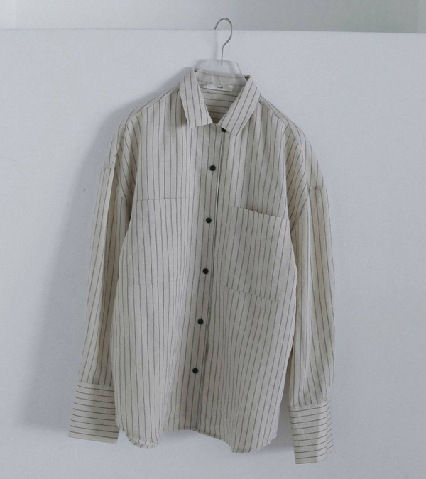 画像3: オープンカラーストライプシャツ　Opencollar Stripe Shirts
