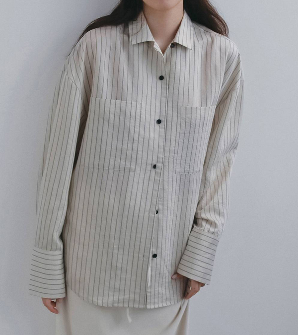 画像7: オープンカラーストライプシャツ　Opencollar Stripe Shirts