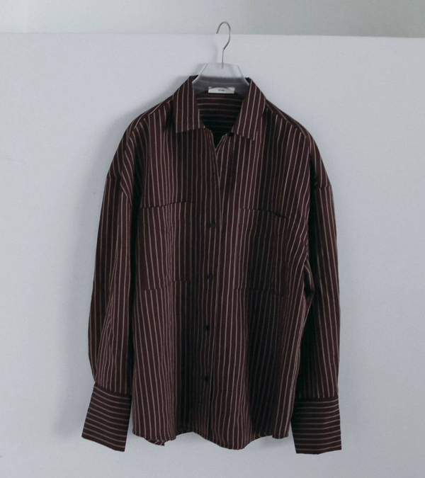 画像4: オープンカラーストライプシャツ　Opencollar Stripe Shirts