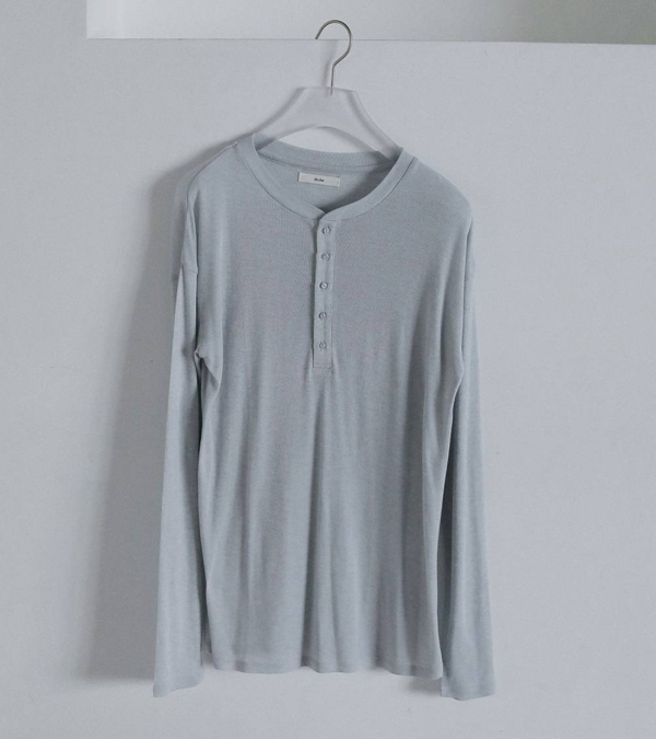 画像2: ウールシアーヘンリートップス　Wool Sheer Henleytops