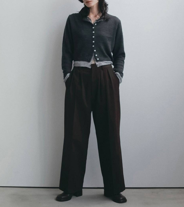 画像11: レイヤードクルーネックカーディガン　Layered Crewneck Cardigan